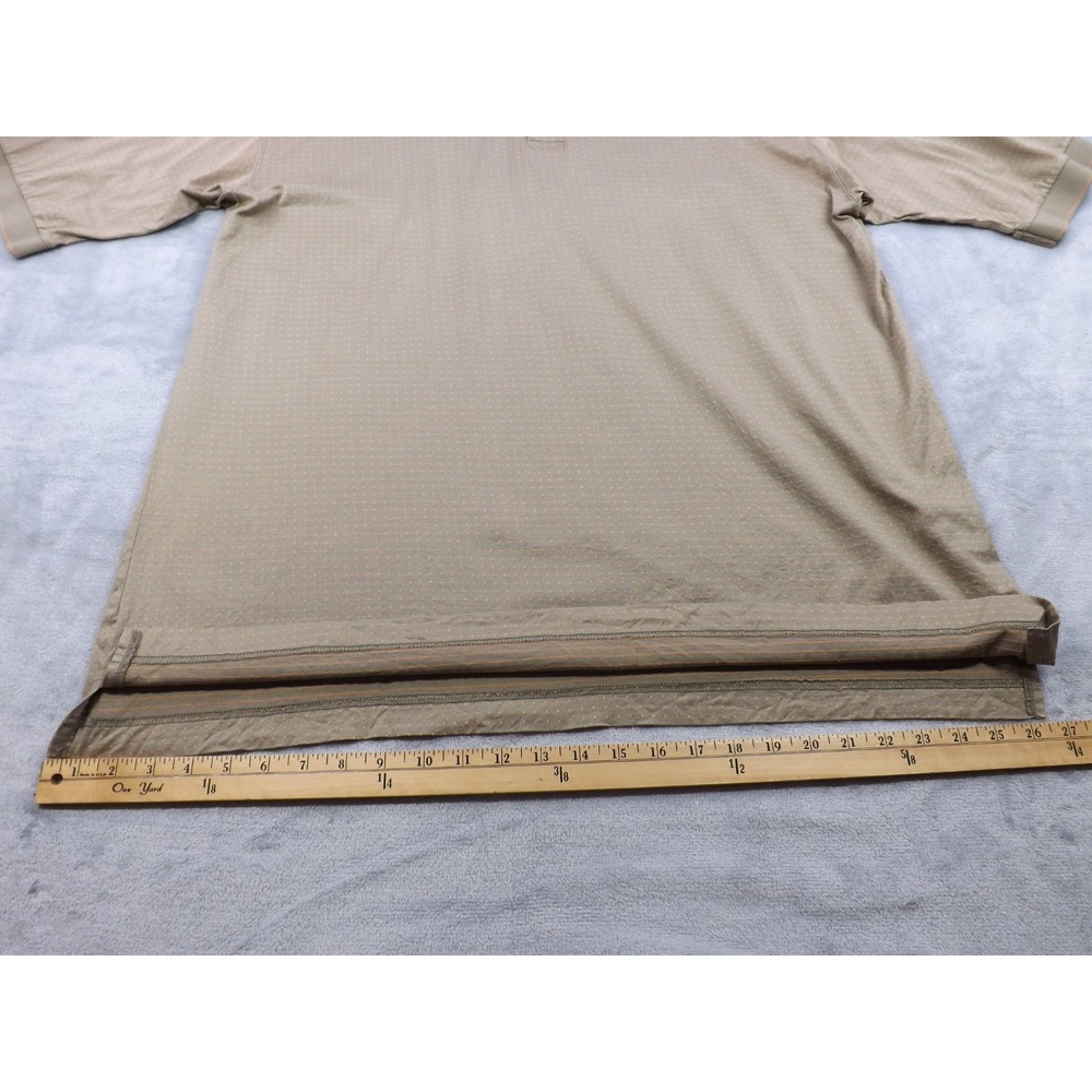 Haley Reserve Polo Shirts Men's XXL  Brn/Blk/Wht, Greenish Tan/Orange Set of Two - Picture 7 of 16
